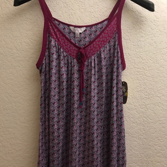 Terra & Sky Other - Burgundy Elephant Sleep Shirt